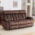 Power Recliner Sofa with Drop Down Table Heat &amp Massage Reclining Sofa Couch with Cup Holders USB &amp Type-C Ports Recliner Couch for Living Room RV Office Apartment