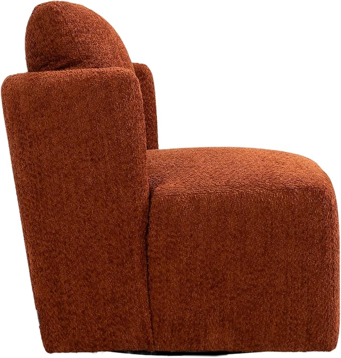 Swivel Barrel Chair Comfy Round Accent Sofa Chair for Living Room 360 Degree Swivel Barrel Club Chair Leisure Arm Chair for Nursery Hotel Bedroom Office Lounge