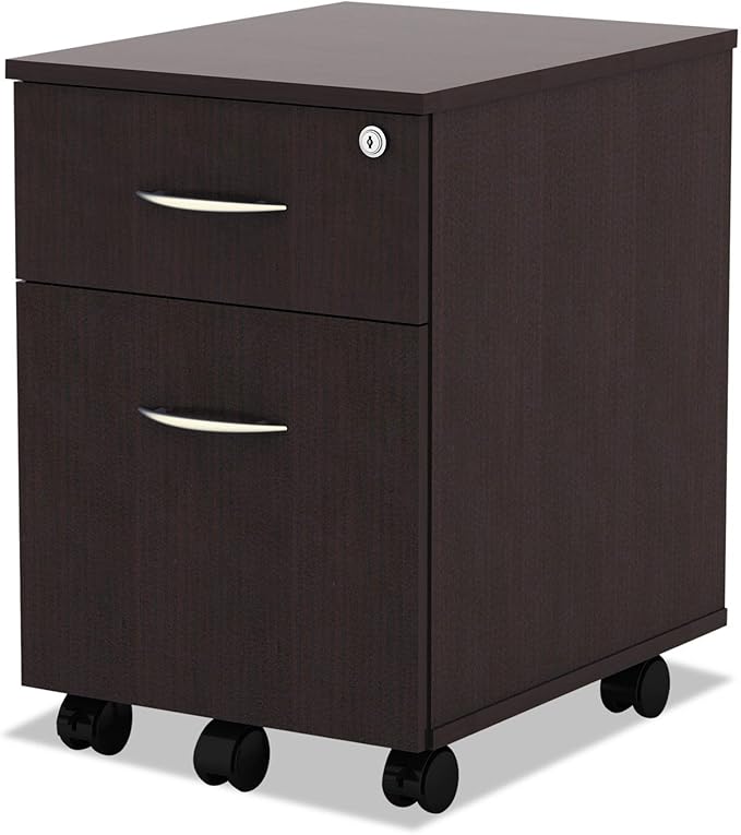 Alera ALE Valencia Series Mobile B/F Pedestal 15 7/8w x 19 1/8d x 22 7/8h Espresso