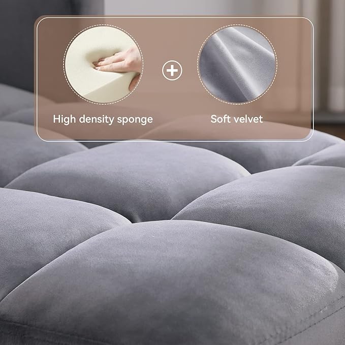 Convertible Sleeper Sofa Chair Bed3-in-1 Sleeper Chair Bed with PillowPull Out Single Armchair Sofa Bed with Adjustable Backrest Multi-Functiona Lounge Chair for Living Room (Gray)