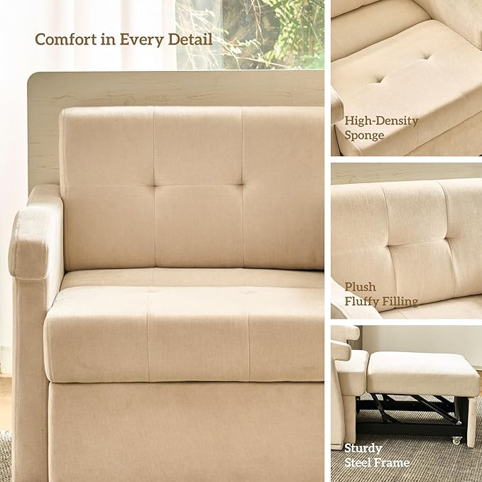 SofaSingle Sofa &ampOffice Desk Designed for Living Rooms Studies and loungesIt can be Seamlessly Converted into an a Sofa Bed with a Single ClickOffer Gentle and Comfortable Support