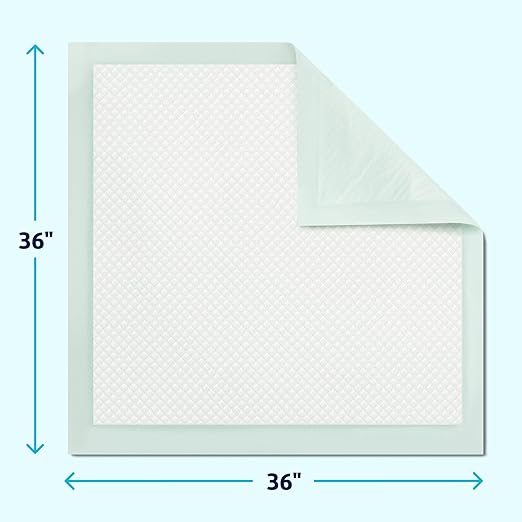 Medline Super Absorbent Underpad 36 x 36 50 Count Extra Large Disposable Incontinence Pads Protective Bed Pads Chucks For Kids Adults Elderly Furniture &amp Surface Protection Pee Pad