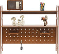 Desktop Shelf-Home Office Computer Desk [2nd Floor] 115CM-walnut Color