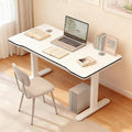 Gaming Desk Modern Simple Style Computer Desk with Sturdy Desktop for Home Office Bedroom Study Home Office Desk with Black Desktop Easy Assembly
