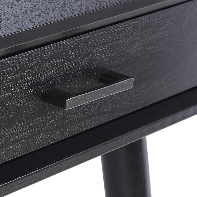 SAFAVIEH Home Collection O'Dwyer Mid-Century Retro Black 2-Drawer Desk