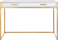 Safavieh Home Office Elodie Modern White and Gold 1-drawer Desk
