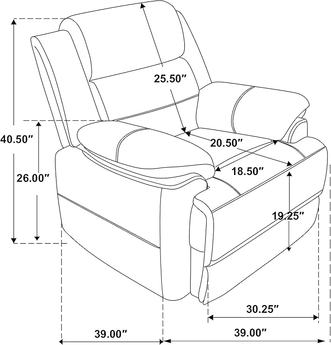 Coaster Home Furnishings - Ellington - Faux Leather Upholstered Padded Accent Chair with Black Legs Pillowtop Arms and Pocket Coil Seating - Living Room Chair - Dark Brown - 508283
