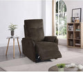 i-POOK Power Recliner Chair Adjustable Single Recliner Sofa with USB Port and Lumbar Support Ergonomic Lounge Chair with Thick Seat Cushion for Living Room Bedroom Small Spaces Dark Brown