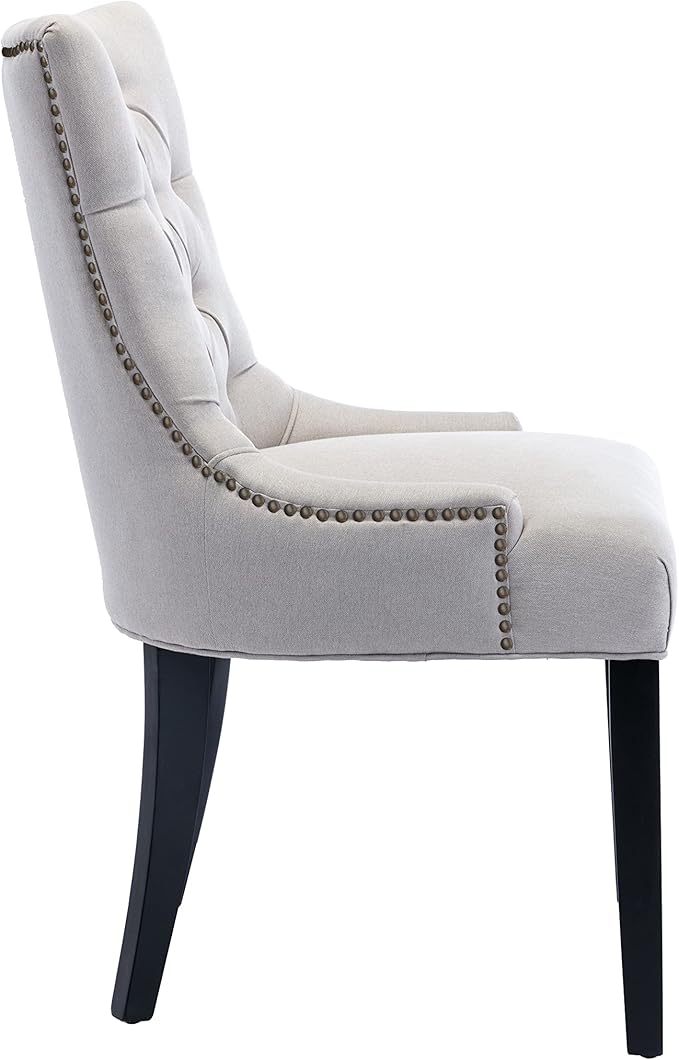Dinng Chair Livingroom Chair with Bronze Nailhead（2 pcs Set）