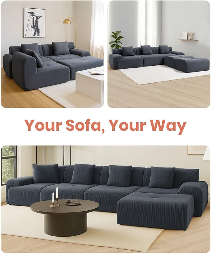 Soft Boneless Lounge Couch for Apartment Living Ideal for Renters &amp Small Homes Casual Seating for Relaxing in Living Rooms