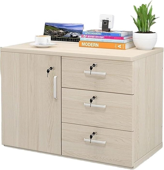 Filing Cabinet Mobile Storage Cabinet for Closet/Office 3-Drawer with Door File Cabinet Storage Under Desk Storage(Color:D)
