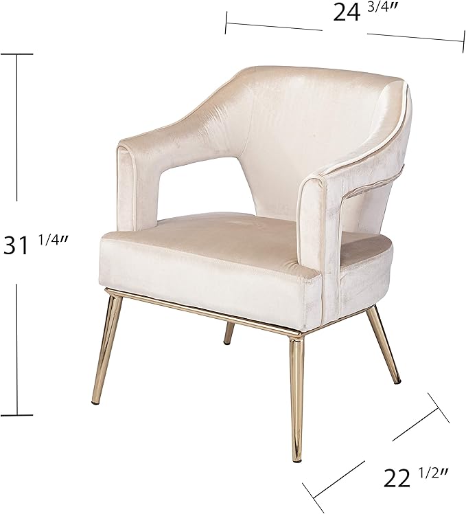 SEI Furniture Eldermain Upholstered Accent Chair Beige