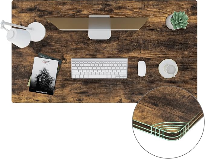 SANODESK Whole-Piece Particle Board Table Top for Standing Desk and Home Office Desk DIY 48x24x1 Inch Rustic Brown Desk Top