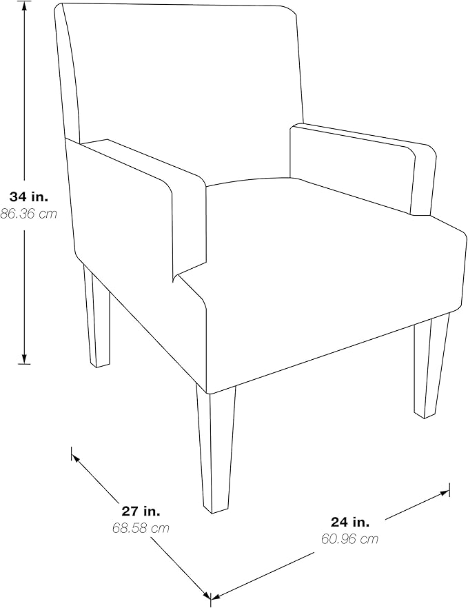 OSP Home Furnishings Main Street Upholstered Guest Chair with Espresso Finish Accents Woven Indigo Fabric