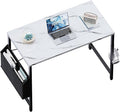 Pamray 32 Inch Computer Desk for Small Spaces with Storage Bag Home Office Work Desk with Headphone Hook Small Study Writing Table