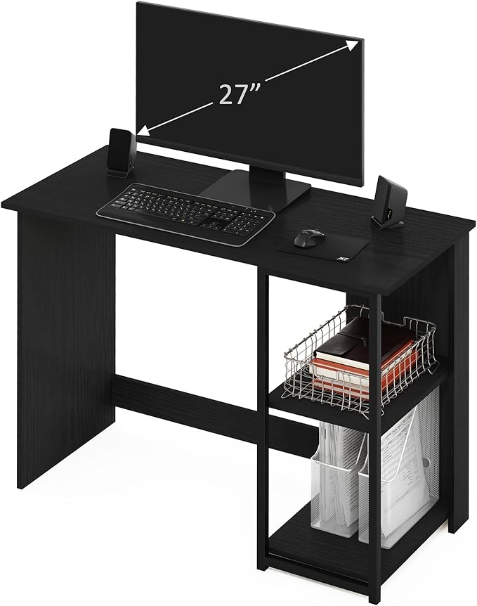 Furinno Camnus Modern Living Computer Desk 40 Inch Americano/Black