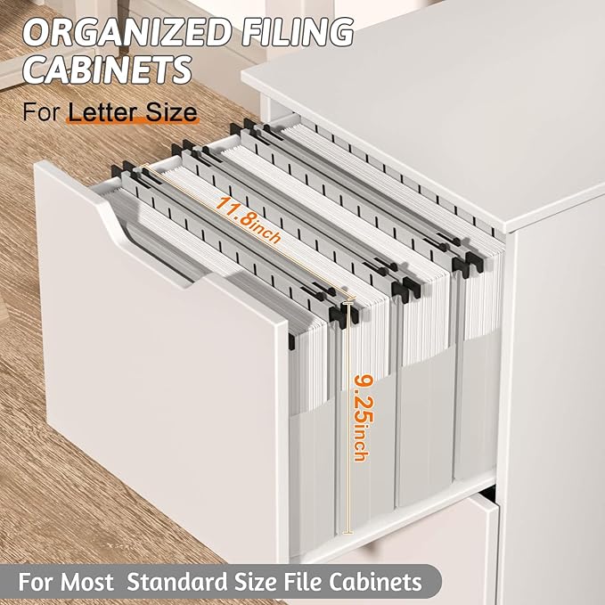 Plastic Extra Capacity Hanging File Folder Letter Size12 Pack Reinforced Expandable Hanging FoldersHeavy Duty 2 Inch ExpansionAdjustable TabsHanging Organizer Designed for Bulky Files(Gray)