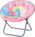 Urban Lifestyle Micromink Saucer Chair Rainbow Tie Die