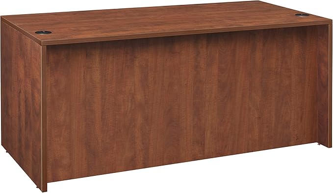 Regency Legacy 66 x 30 Inch Office Desk with Single Pedestal Drawer Durable Cherry Laminate Scratch-Resistant Surface Spacious Workspace for Home Professional and Executive Offices