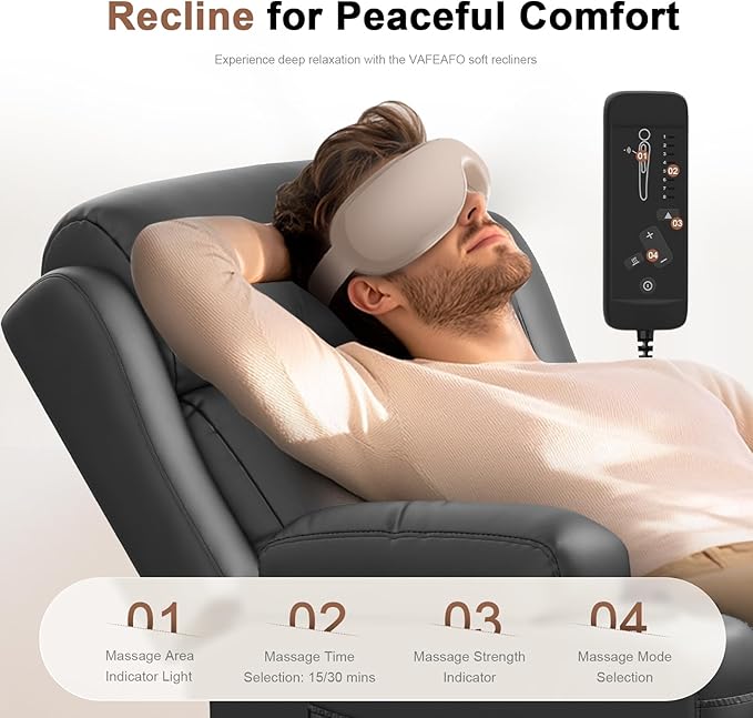 Recliner Sofa Massage Reclining Sofa 4 Seater Sets Heavy Weight Capacity RV Loveseat Clearance with Storage Cup Holders Wall Hugger Couches for Living Room