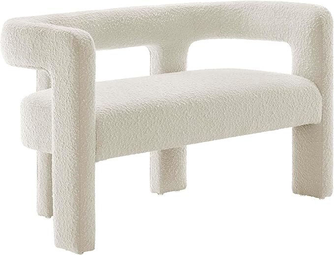 Modway EEI-6477-IVO Kayla Boucle Upholstered Loveseat Ivory