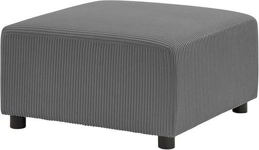 28.3 Square Ottoman for Modular Sectional Sofa Stool Footrest Seat Cube Replacement for Convertible Sectional Sofa Couch (Grey Ottoman)