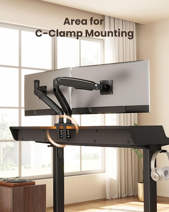 ErGear Electric Standing Desk with Drawers 48″ x 24″ Gaming Table Compatible Monitor Stand Stand up Desks Home Office Height-Adjustable Desk with Storage Shelf 4 Preset Heights Black