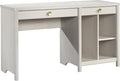 Sauder Dover Edge Computer Desk with Drawers Glacier Oak Finish