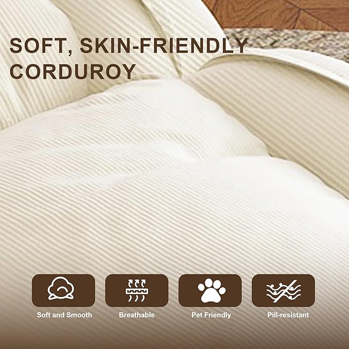 Human Dog Bed for Adults and Pets Upholstered Foldable Lazy Sofa Bed with 5 Adjustable Positions Corduroy Floor Sofa Bed with 2 Pillows Convertible Recliner for Living Room Reading Corner