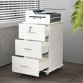 Desktop Storage Box with Drawers - Mobile File Cabinets for A4 Size Office Supplies Storage Box Wooden Nightstand Office Document Cabinet Storage CabinetD