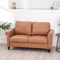 J.C.UP 57’’ Loveseat Sofa CouchLove Seat for Small Spaces Upholstered 2 Seat Sofa Couches Small Sofas with Solid Wood Legs Suitable for Living Room Bedroom Apartment