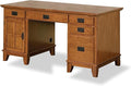 Homestyles Arts &amp Crafts Cottage Oak Pedestal Desk