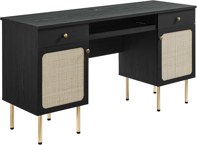 Modway EEI-6199-BLK Chaucer Office Desk Black