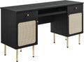 Modway EEI-6199-BLK Chaucer Office Desk Black