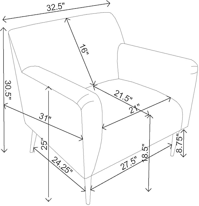 Coaster Home Furnishings - Darlene - Upholstered Accent Chair with Track Arms and Tapered Black Metal Legs - Living Room - Lemon - 905639