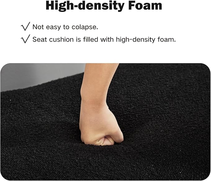 Chifee &amp Vingol 66 End of Bed Bench King Size Upholstered Boucle Bench for Bedroom Entryway Black