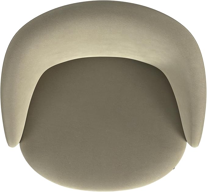 Homepop Home Decor | Upholstered Modern Accent Chair | Accent Chairs for Living Room &amp Bedroom | Decorative Home Furniture Taupe Velvet