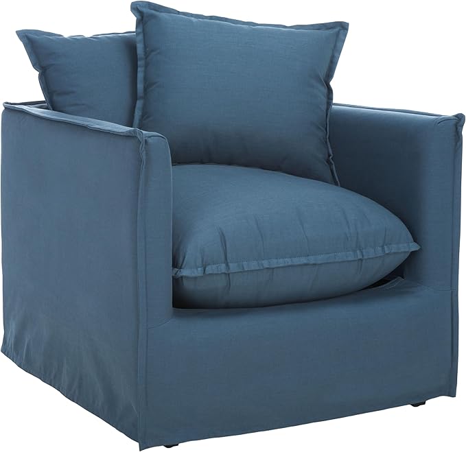 Safavieh Mercer Collection Joey Arm Chair Blue