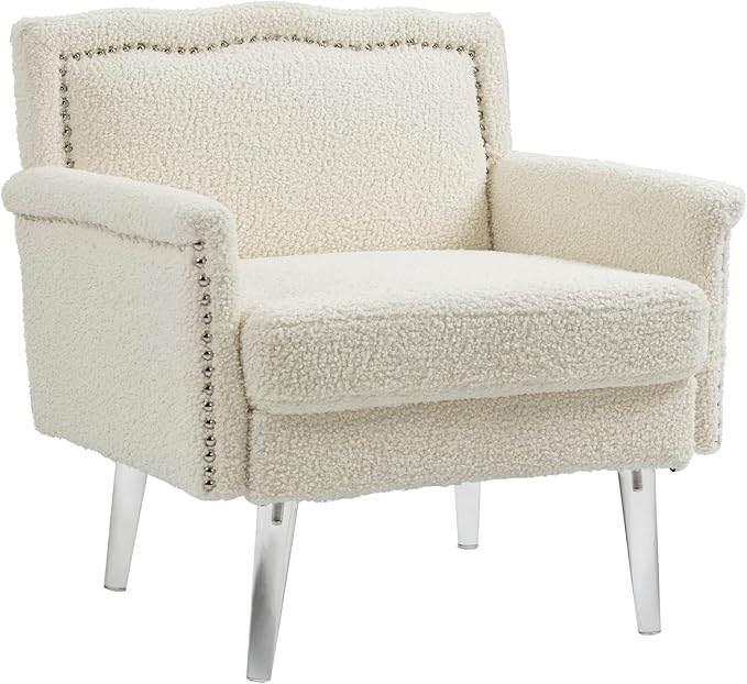 Accent ChairLiving Room Chair Leisure Single Sofa with Acrylic feet