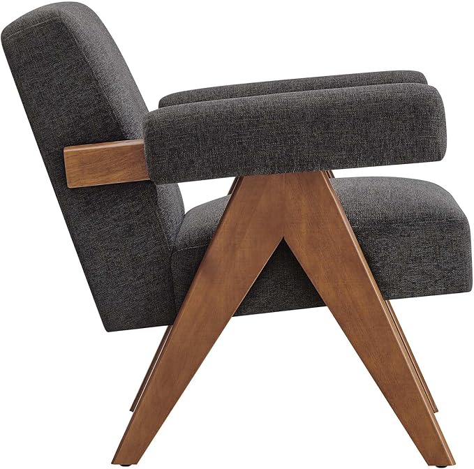 Modway EEI-6503-HDG Lyra Fabric Armchair Dark Gray Fabric