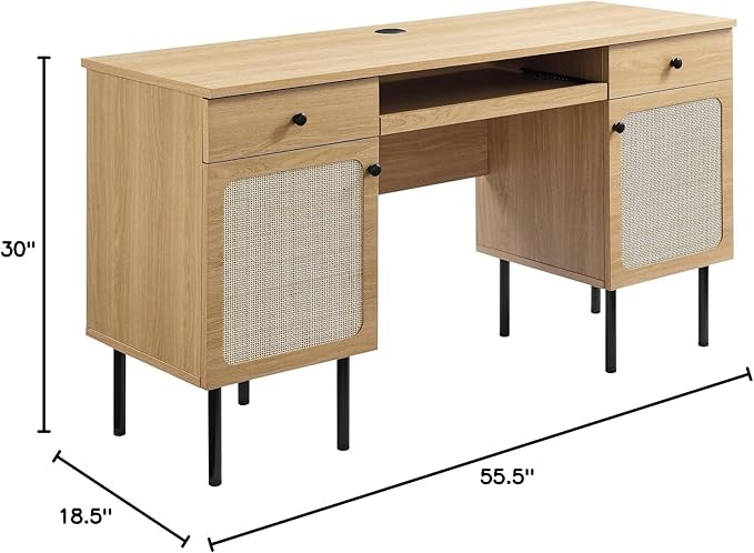 Modway EEI-6199-OAK Chaucer Office Desk Oak