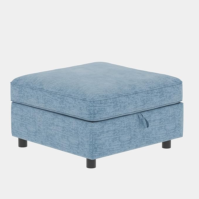 Loveseat Modular Storage Sectional Sofa Customizable Seating Group Sofa&ampCouch Convertible Lounge Sleeper Chaise Daybed with Movable Seat and Ottomans Chenille Upholstered Sofa Couch for Living Ro