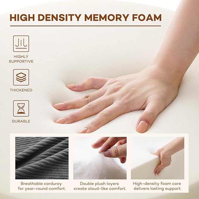 HOMMPA Folding Sofa Bed Convertible Sleeper Chair with Pillow Foldable Mattress with Back Support Portable Fold Out Sleeper Sofa Bed Floor Lounge Sofa for Living Room Home Office Single Size Dark Gray