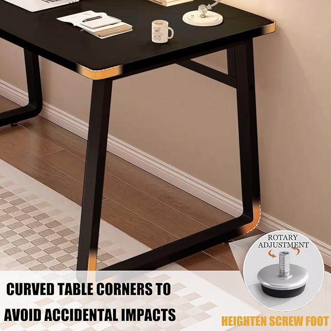 Modern Desk 47.2 Inch Computer Table Simple Style Office Writing Desk Industrial Office Table