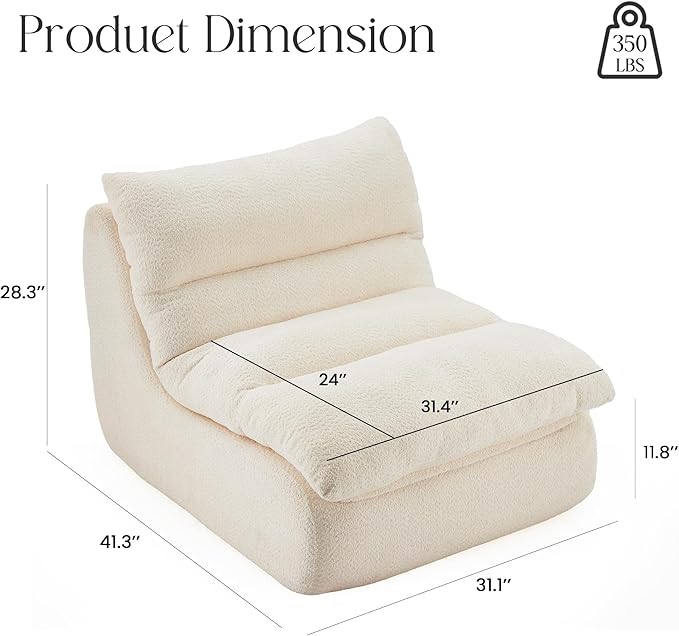 STARY Upholstered Accent Sofa Modern Armchair with Soft Cushioned Seat Stylish Sofa for Living Room Bedroom or Office