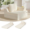 COMAX Folding Sofa Bed Foldable Couch for Bedroom Corduroy Convertible Floor Sleeper Futon Chair Foam 3 in 1 Fold Out Chair Portable Comfy Lounge Couch Single Sofa Bed for Small Space Guest Room