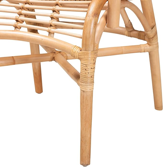 bali &amp pari Seminyak Modern Bohemian Natural Rattan Accent Chair