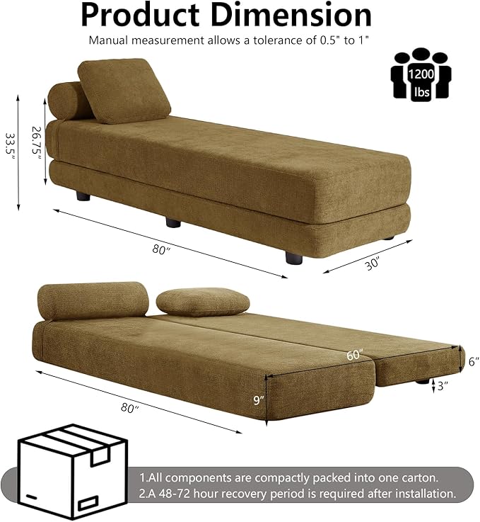 Upholstered Daybed30'' Wide Convertible 60 Day Bed Twin to QueenExtendable Sofa Bed for Small SpaceGuest Room Living Room or Office (Coffee)