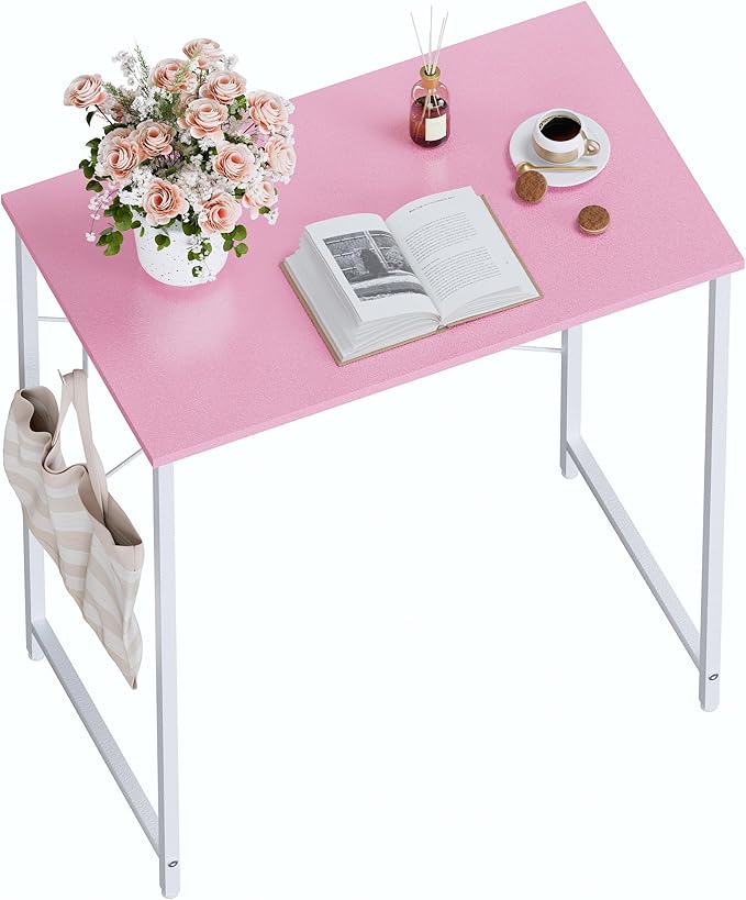 Pamray 23 Inch Computer Desk for Small Spaces Home Office Work Desk with Headphone Hook Small Office Desk Study Writing Table