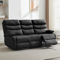 3 Seater Recliner Sofa Set Anti-Scratch Reclining Loveseat Sofa &amp Couch for Living Room RV Home Theater Apartment(Black 3 Seater Sofa)